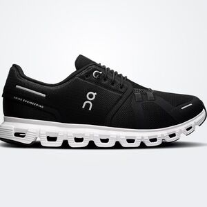 On Running Men's Black and White Athletic Shoes